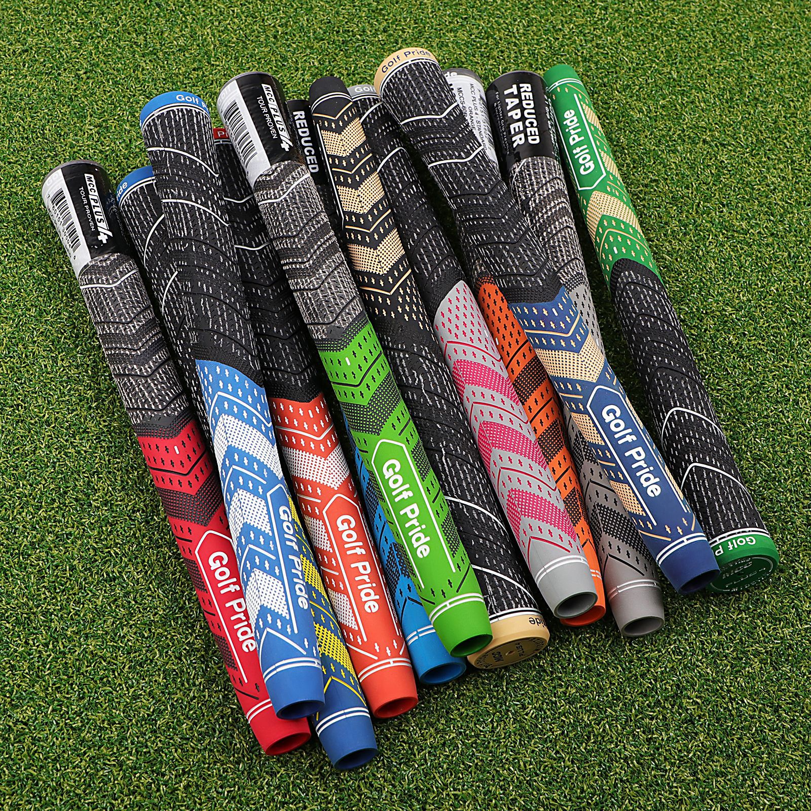 2 Pcs Blue MCC PLUS4 Midsize Golf Grip - Rubber and Cotton Thread Hybrid, 265 mm, 72g, Core 60 โ image 3