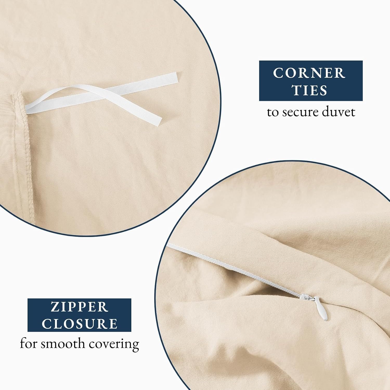 Hotel Soft Microfiber Duvet Cover Set-2000TC Quilt Cover Set & Pillowcases -1 Donna Cover Zipper Closure & 1 x Pillowcases-Breathable Bedding - Wrinkle, Fade — image 4
