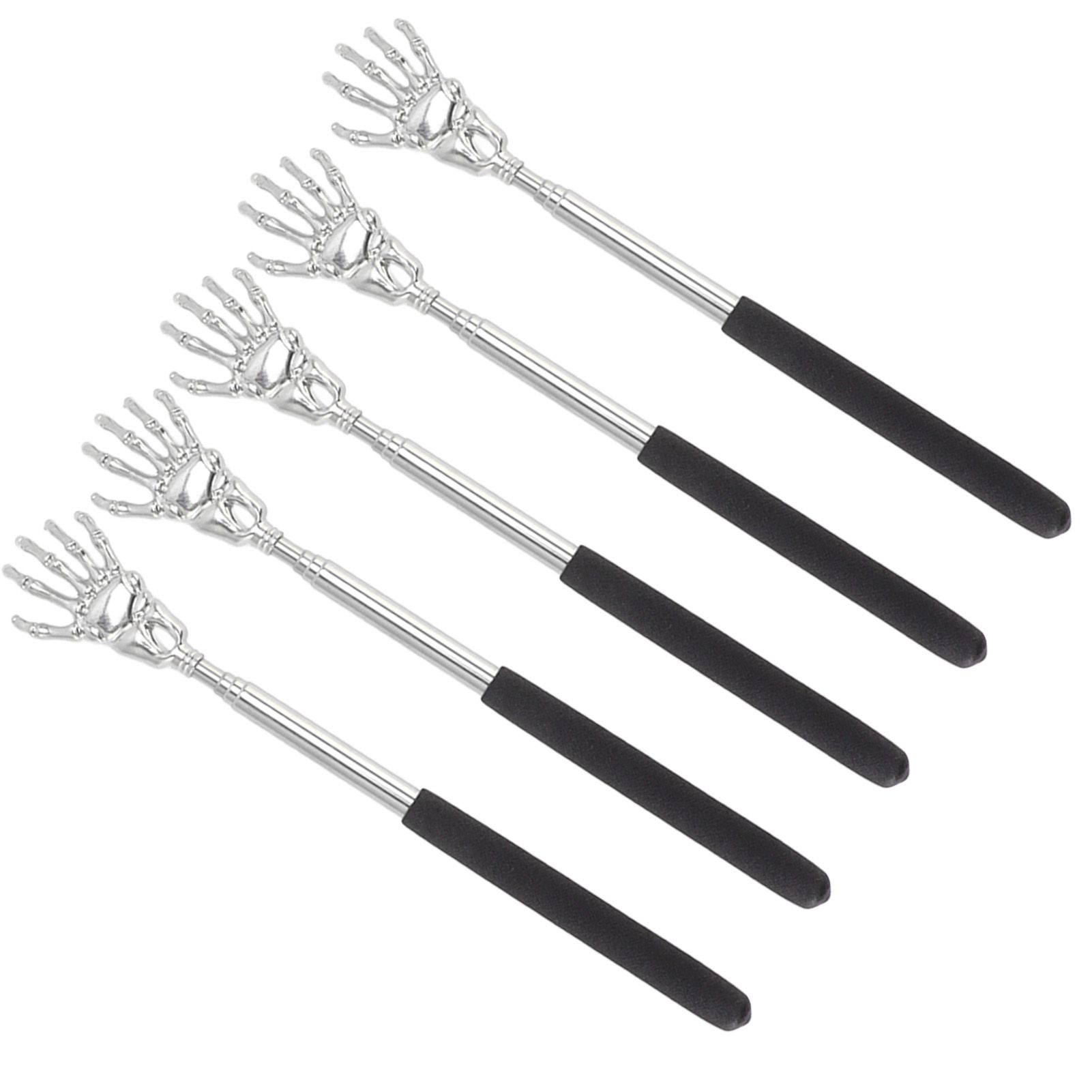 5Pcs Extendable Back Massager Stainless Steel Telescopic Portable Retractable Rear Back Scratcher โ image 5