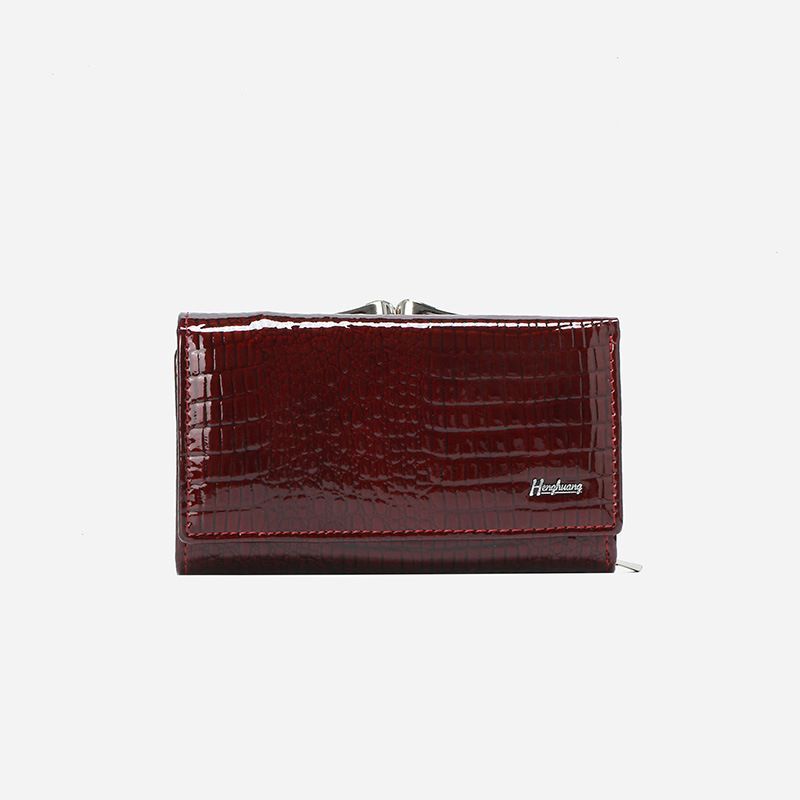 Genuine Leather Women'S Wallet Multifunctional Wallet Large Capacity Wallet - Black - Size m — image 2