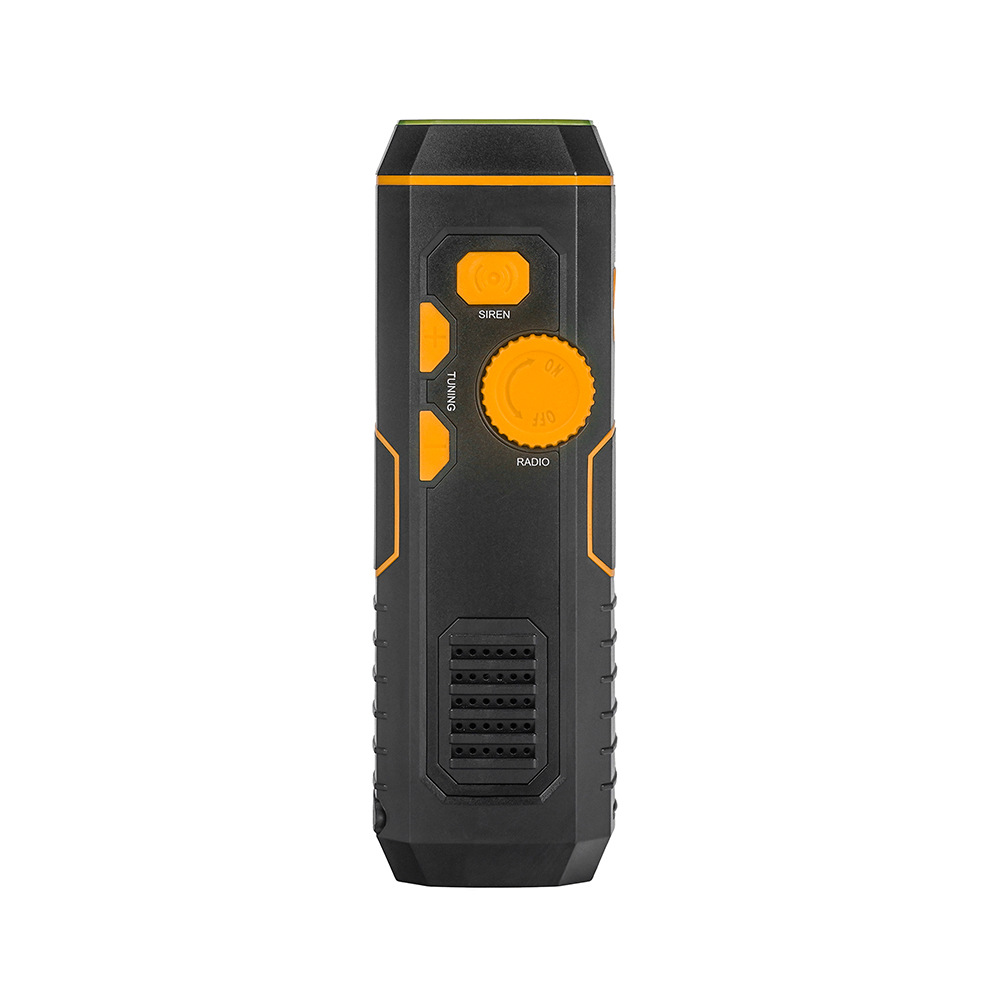 Wind-up Radio - Solar Radio - World Receiver - Portable Radio - Flashlight with Dynamo - Powerbank Function - Camping Gear - Outdoor Gadgets - Rechargeable