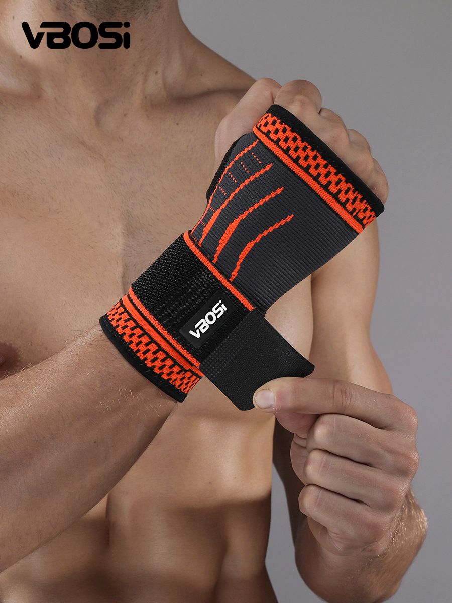 VBOSI Wrist Support Nylon Fitness Sports Protection Green (single pack) M โ image 2