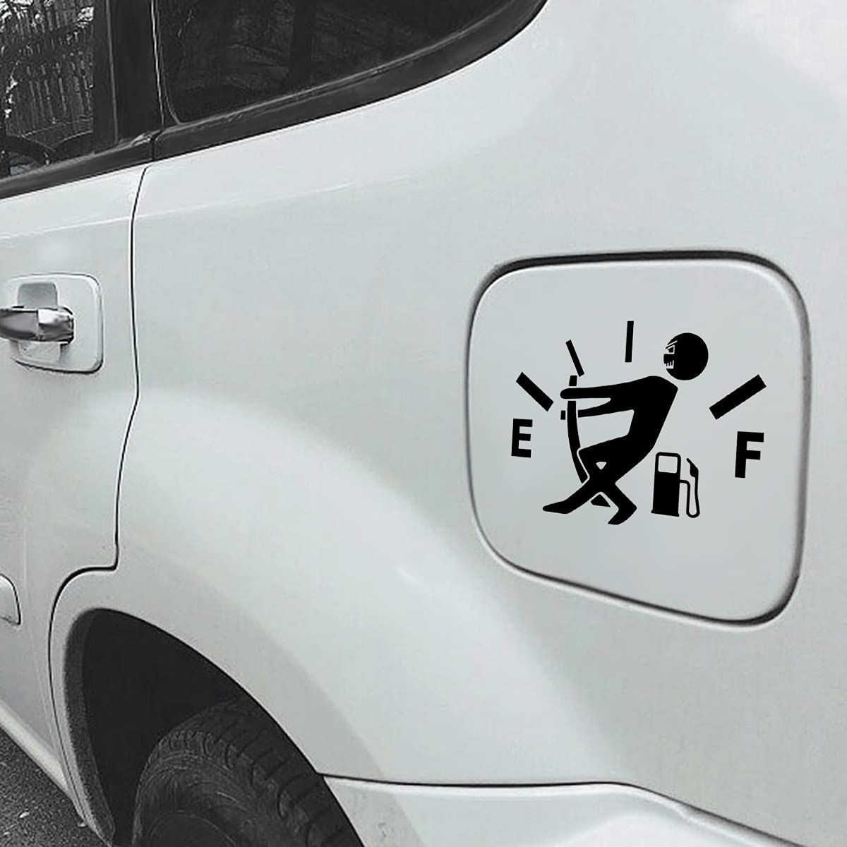 Funny Car Stickers High Gas Consumption Decal Fuel Gage Empty Stickers Fit Car, Trucks, Motorcycle, SUV (Black) โ image 3
