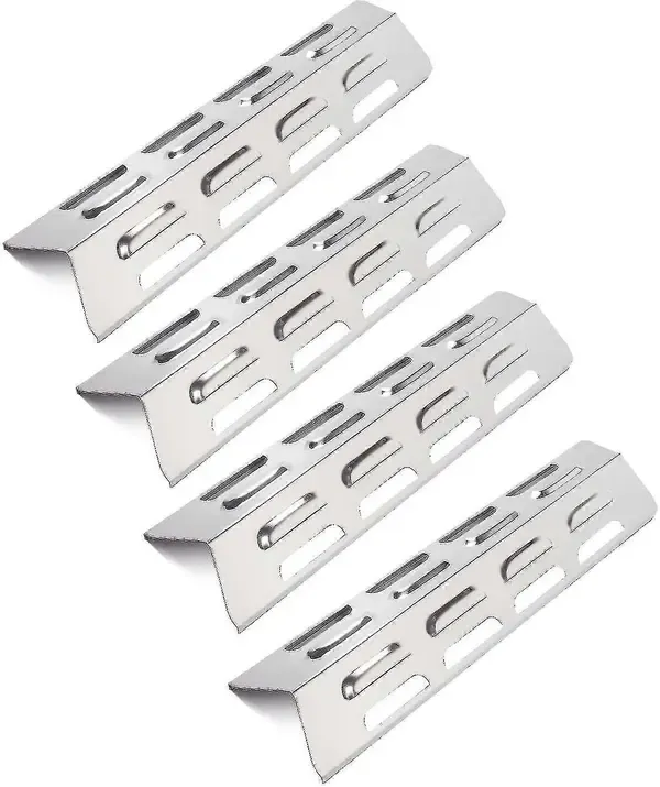 4 Pack Gas Grill Heat Plate Replacement Stainless Steel Heat Shield for Kenmore Master Forge Grills 40.9 × 10 cm