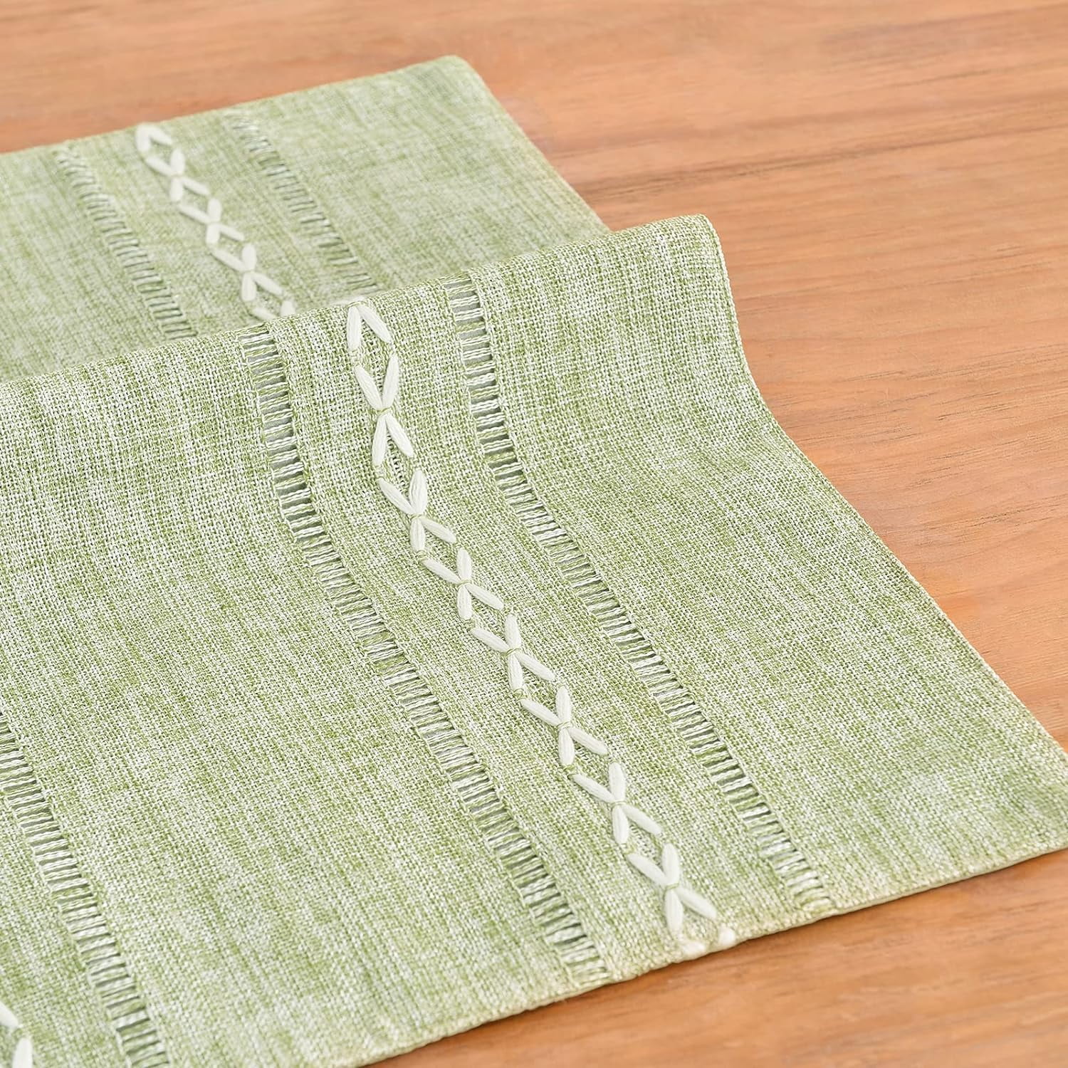 Sage Green Placemats Set of 4 - Washable Fabric Table Placemats, 35 x 48 cm โ image 3