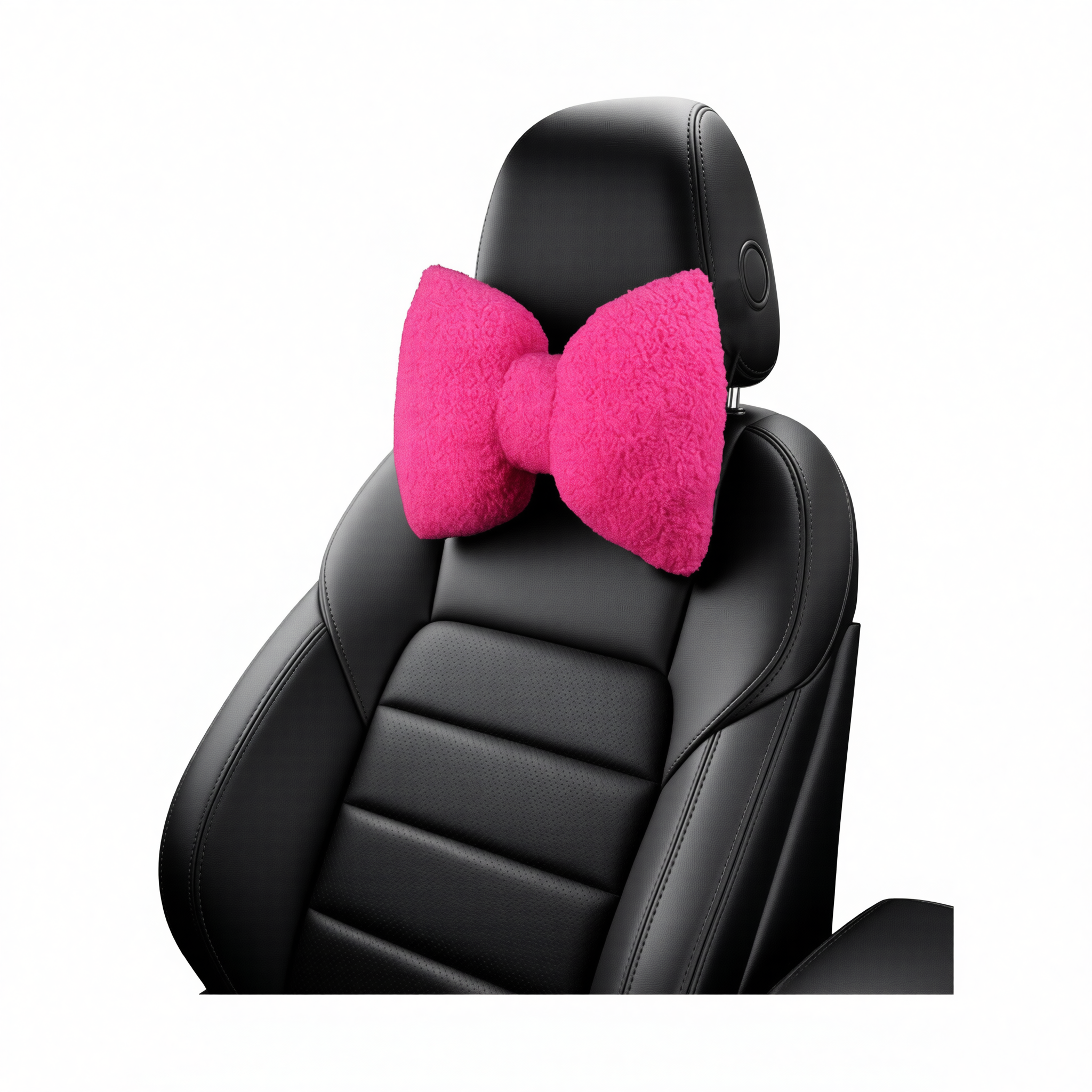 Car Headrest Pillow Artificial Plush Neck Support Khaki-plush-headrest โ image 6