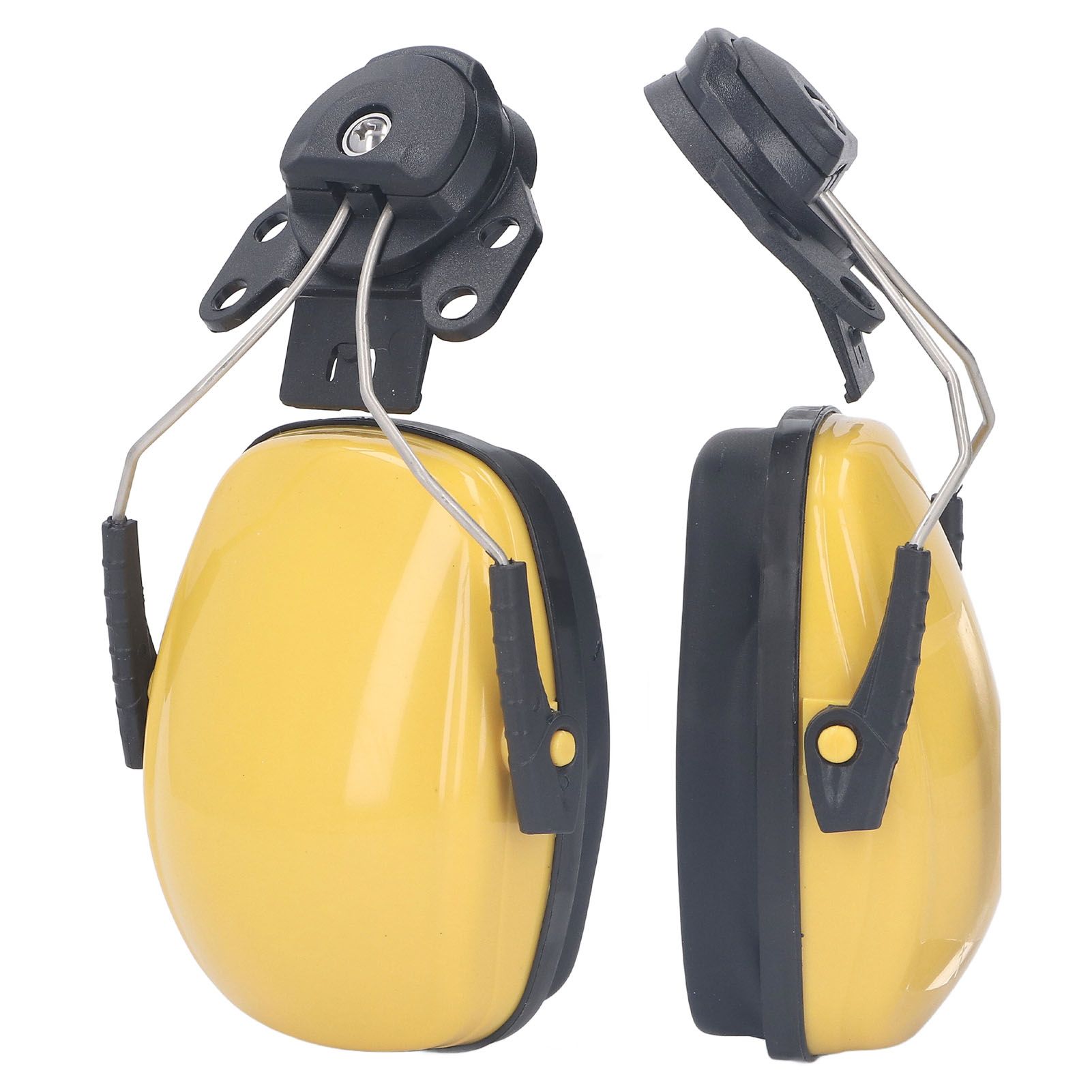 1 Pair Safety Helmet Ear Muff Noise Reduction Helmet Hard Hat Hearing Protection Earmuff for Construction Site — image 4