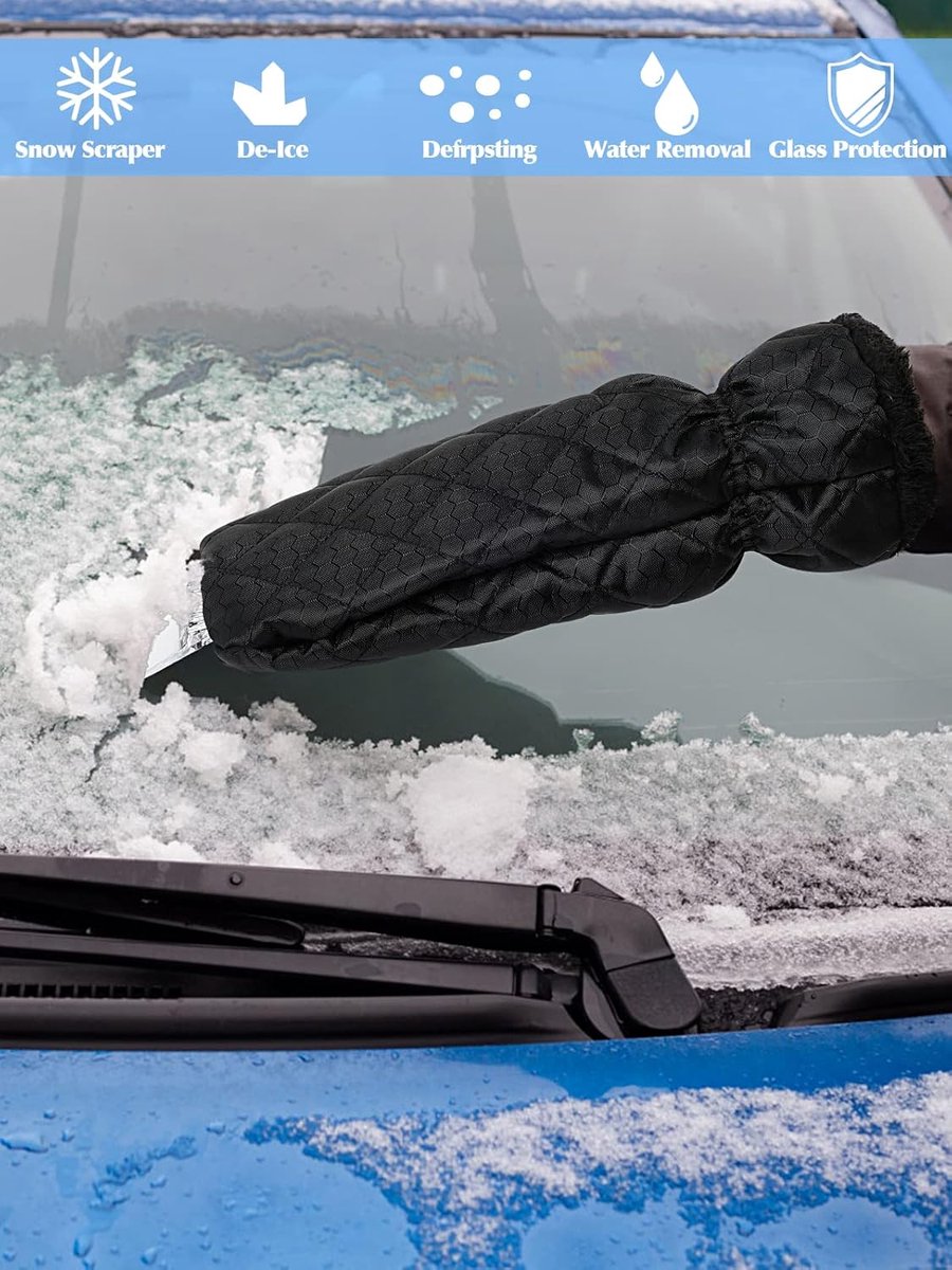 Snow Removal Tools - Snow Shovel - Windshield Ice Scraper - Antifreeze Gloves for Easily Removing Frost and Ice from the Windshield - Snow Scraper โ image 4