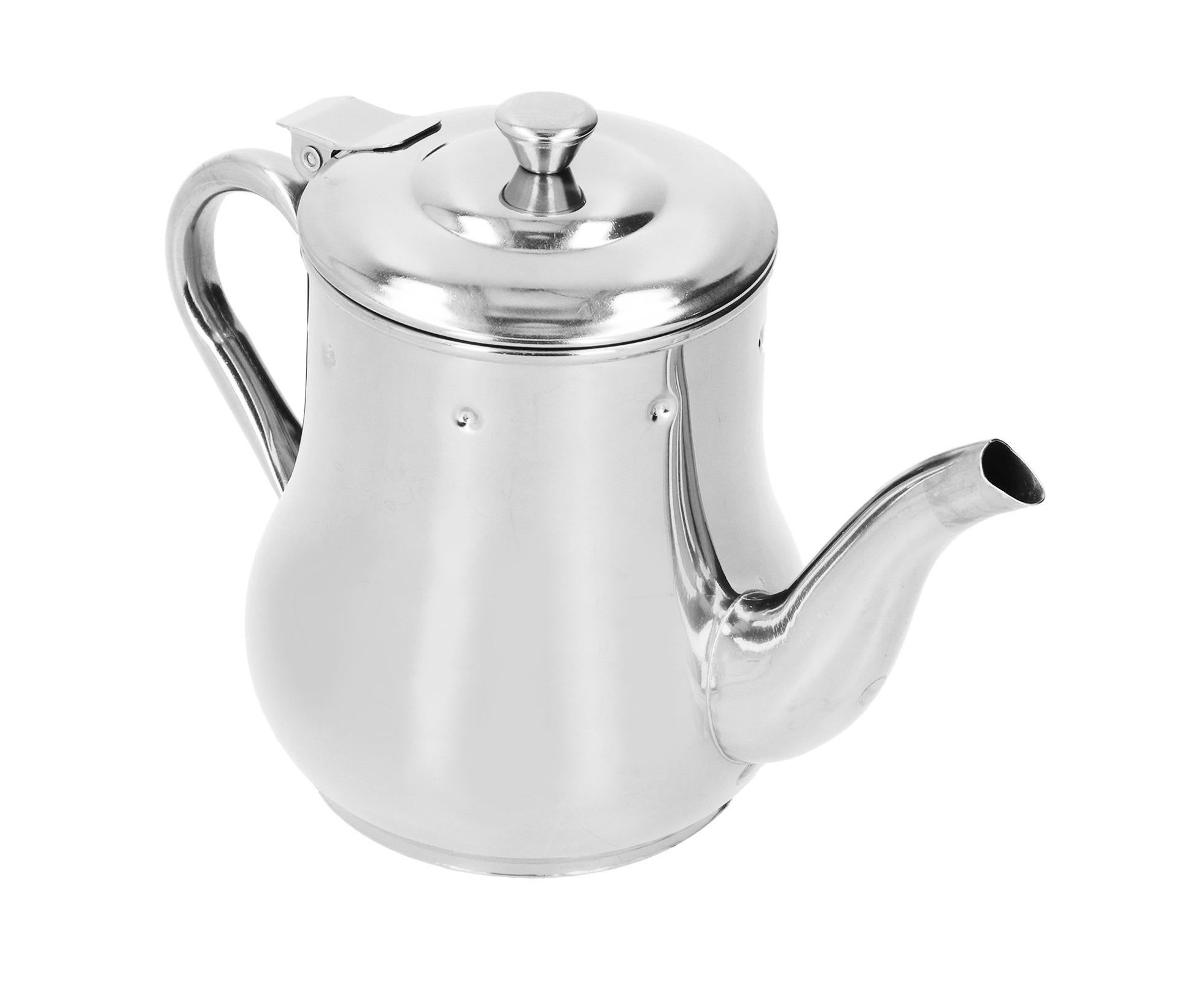 Stainless Steel Tea Pot with Filter, Rust-Proof, Durable Oil Strainer Pot for Hotels & Homes, 500ml, Natural Color โ image 5