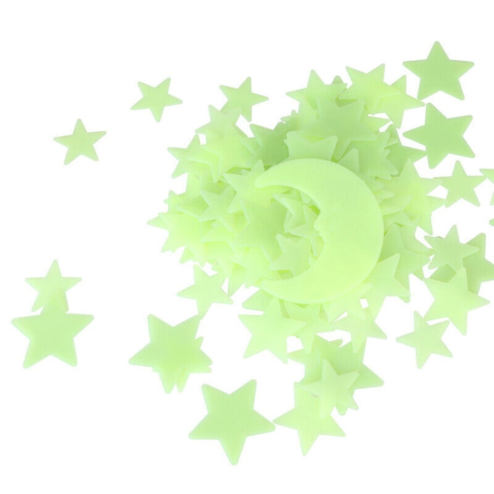 200 Pcs 3D Stars Glow In the Dark Luminous Fluorescent Wall Stickers Room Decors ā image 6