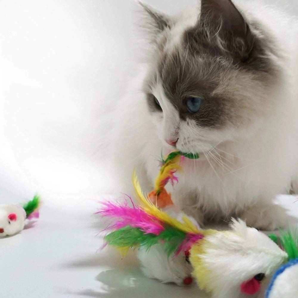 Cat Mice Toys for Indoor Cats 10PCS Color random, Variety Mouse Cat Toy Mice Cat Toy Mouse for Cats, Fur Mice Cat Toys β image 4