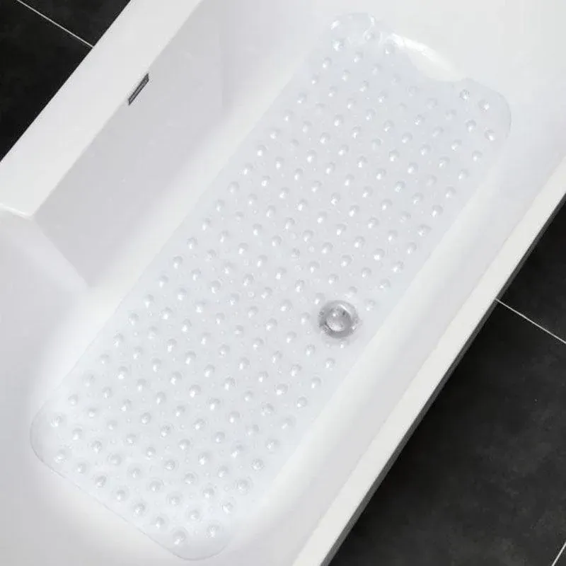 Non Slip Shower Mat for Bathtub Floor with Suction Cups 100 × 40cm - Blue — image 5