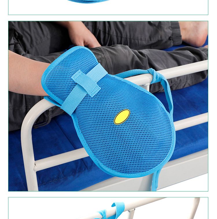 Dementia Restraint Gloves - 2PCS, Blue, Unisex, Protective Glove Medical Gloves restraints mitts protector safety mitt safety โ image 4
