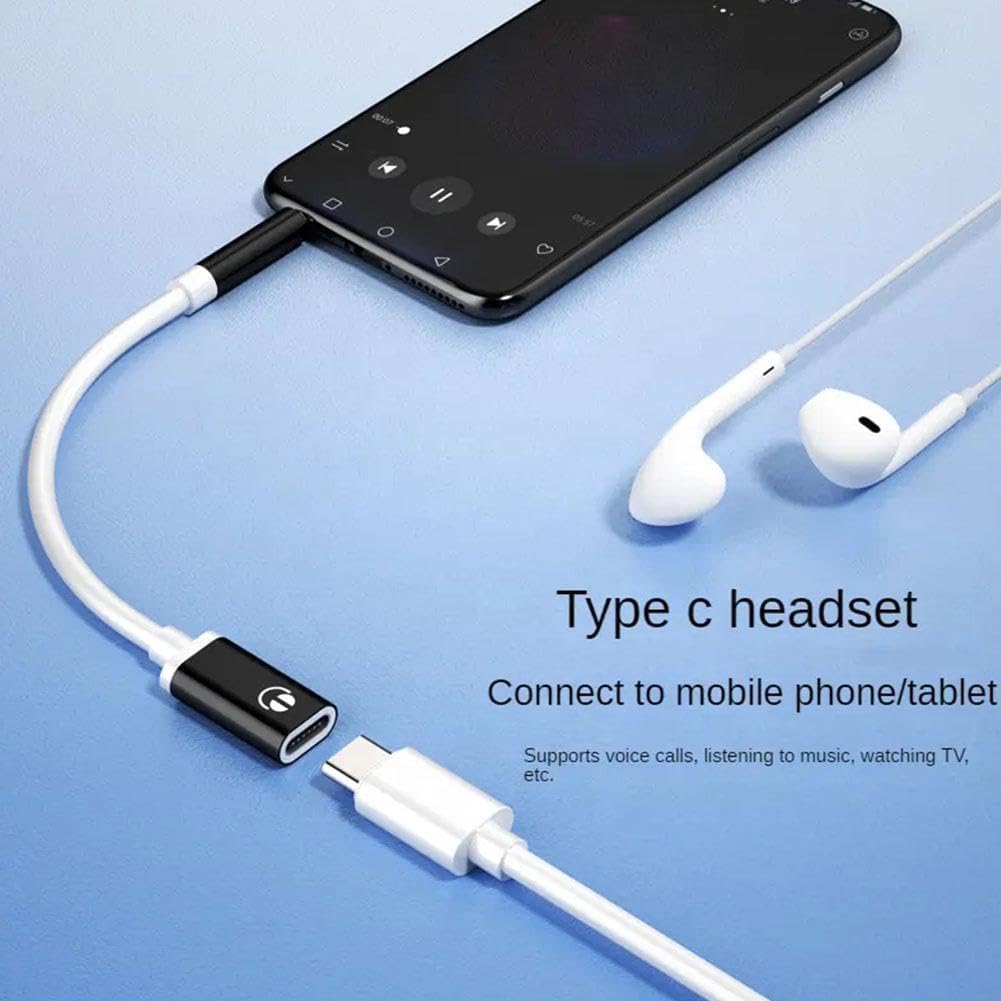 Silver Headphone Jack Adapter, 3.5mm Male to TypeC Female Audio Cable Cord, USB C to Aux Audio Dongle Cable Cord, Compatible with MP3 Players, CD Players โ image 3