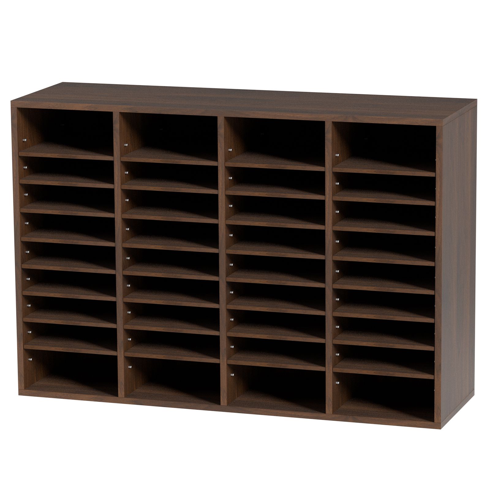 Literature Organizers, 36 Compartments Office Mailbox with Adjustable Shelves, Wood Literature Sorter 997x305x680 mm for Office, Home, Classroom, Mailrooms