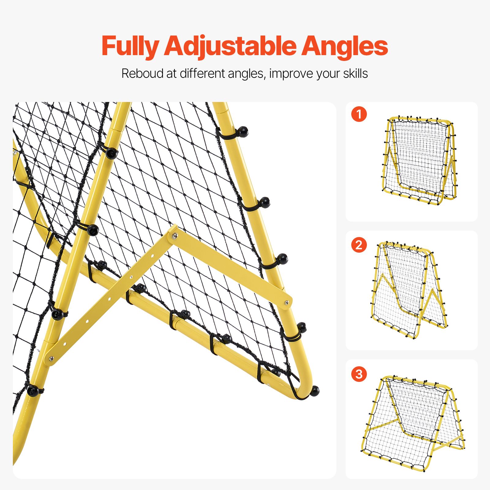 40"x35"x37" Soccer Rebounder Net Kick-Back Portable Football Training Gift โ image 3