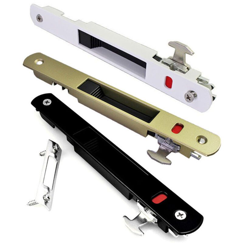 2 Pack Sliding Bay Lock Latch, Single Sided Hook Lock for Sliding Door and Window — image 2