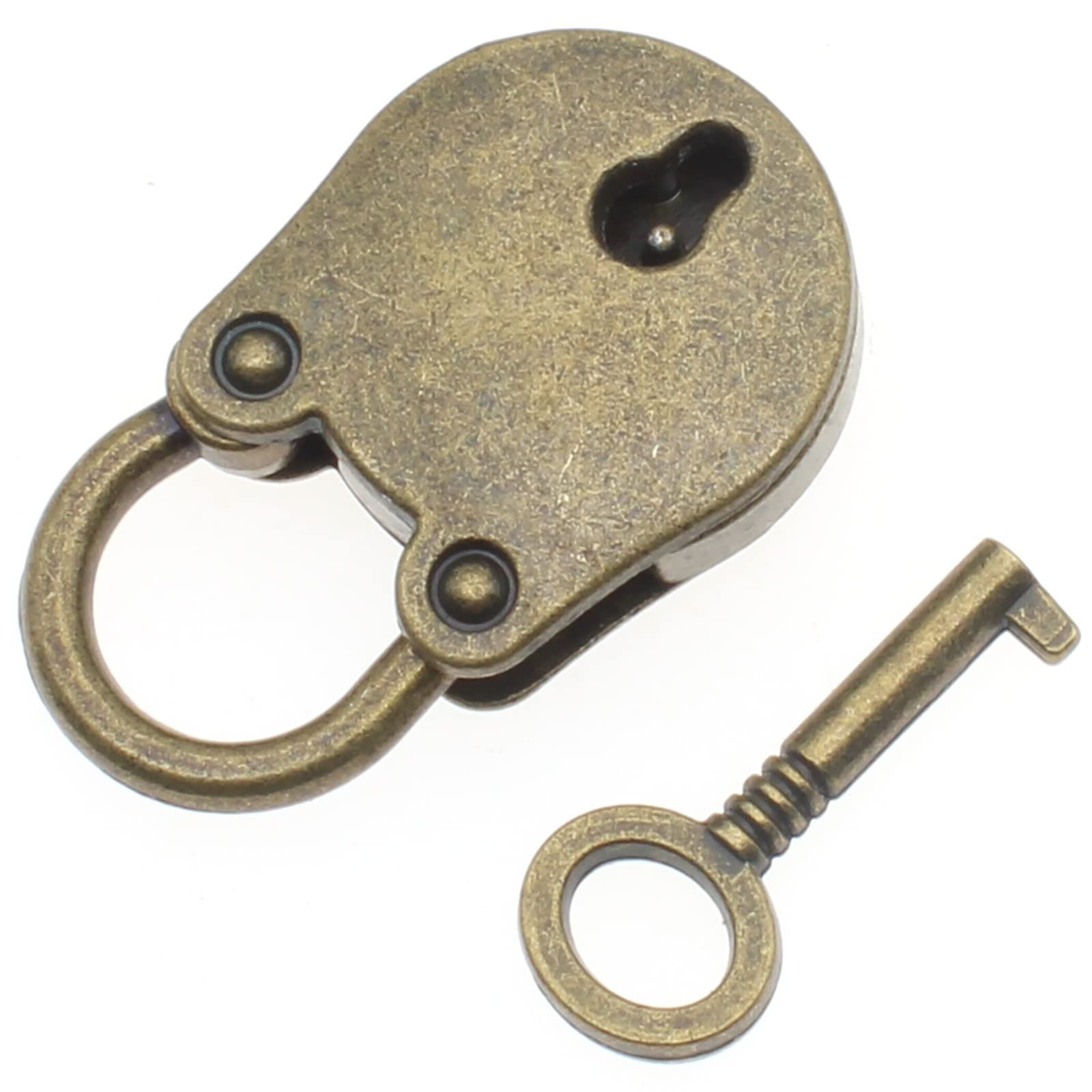 Mini Bear Padlock Lock Antique Style Small Key Lock Bronze Bear Head Padlocks with Key for Treasure Chest Notebook Wood Box โ image 2