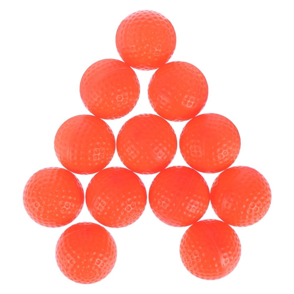12pcs Sports Practice Balls for Indoor or Outdoor Training Kids Balls for Training Practical Orange