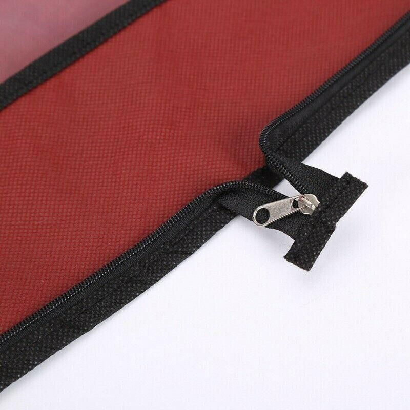 Wedding Dress Garment Bag 180cm Long Bridal Gown Storage Dustproof Cover Zipper - Wine Red โ image 5