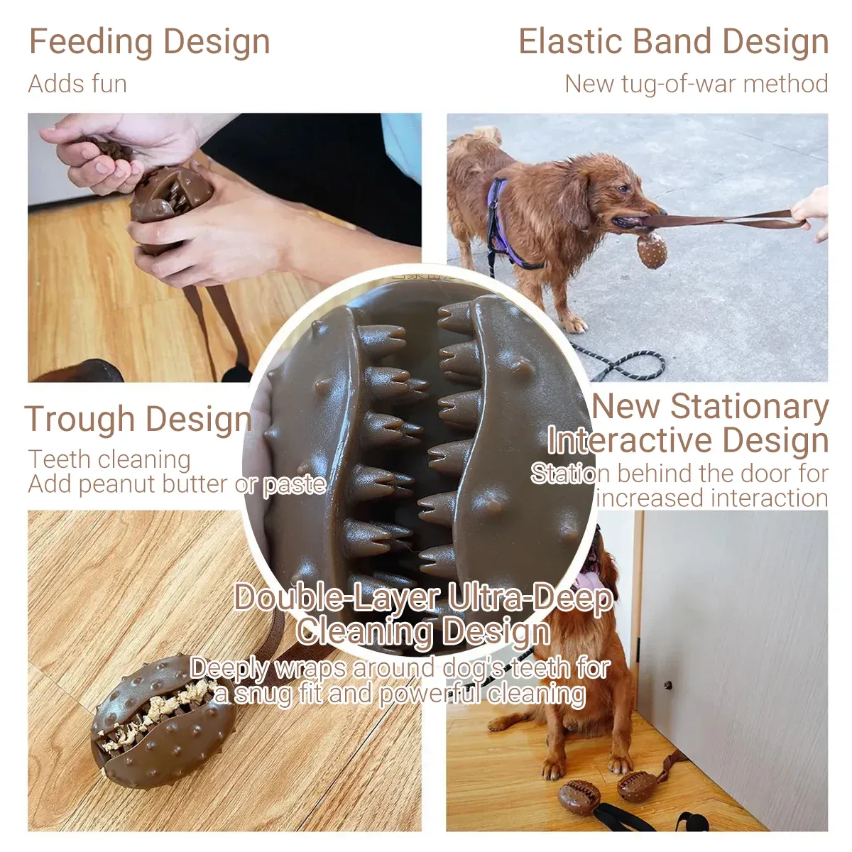 Pet Chew Ball Teeth Cleaning Slow Feeding Rope Toy For Puppies โ image 4