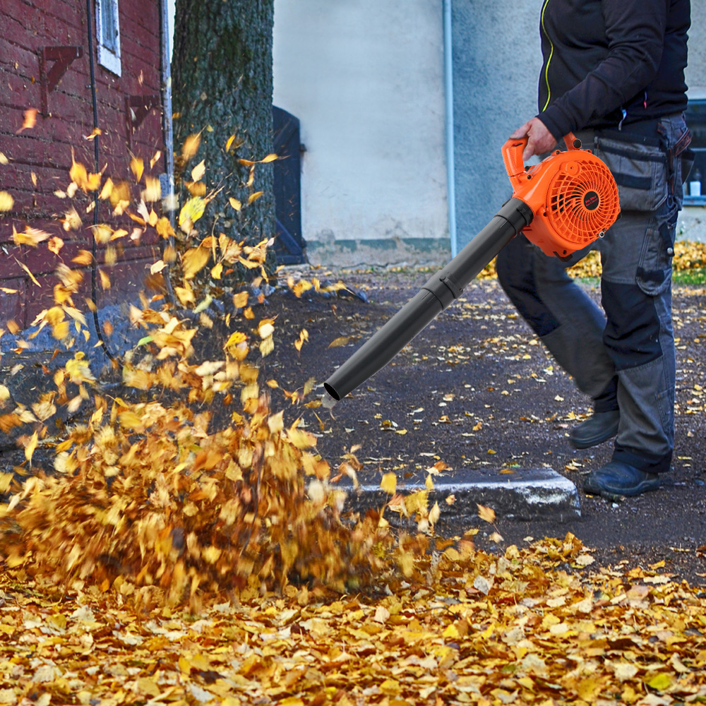 Giantz 25.4cc Petrol Leaf Blower Vacuum 2-in-1 Garden Vac Mulcher Blower Orange — image 3