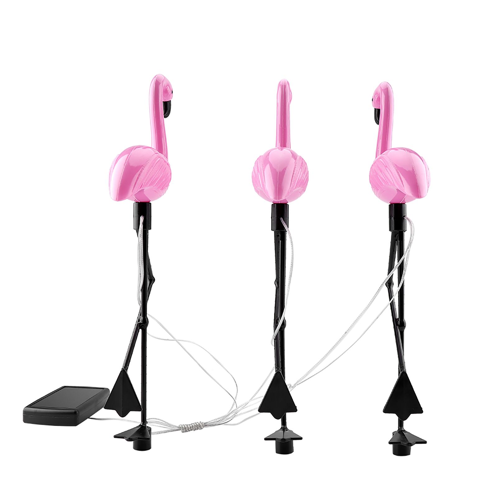 3 In 1 LED Flamingo Solar Power Light for Outdoor Waterproof Yard Garden Lawn Lamp — image 4
