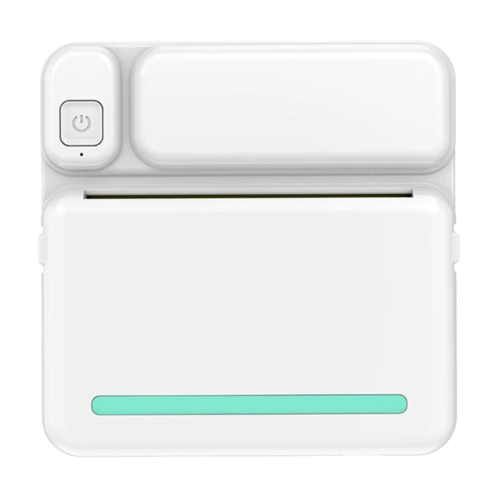 Portable Wireless Inkless Touch Printer - Mini Bluetooth Label Sticker Photo Printer with Rechargeable Battery, Multiple Templates & Easy App Connectivity