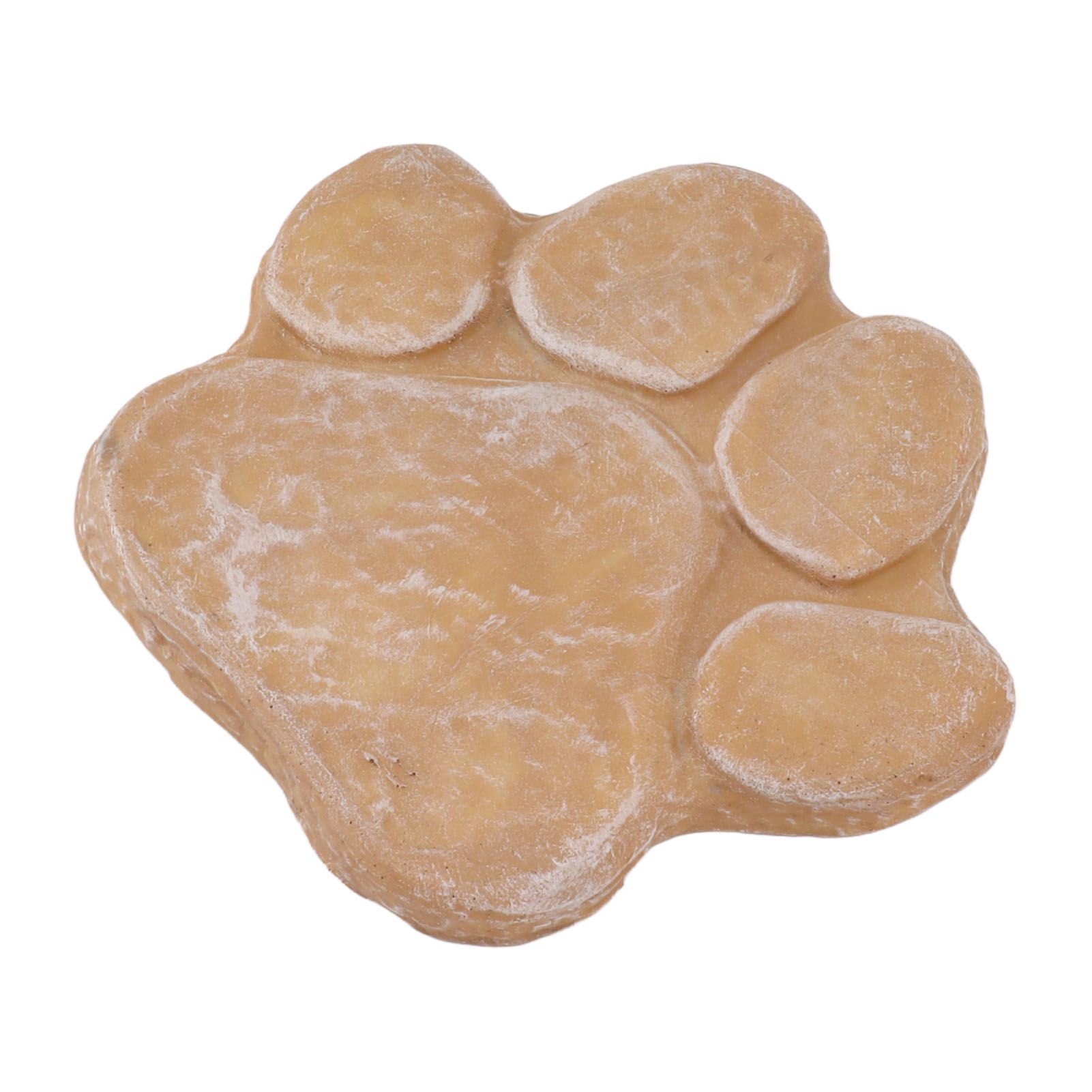 Dog Pawprint Memorial Stone DIY Lettering Dog Grave Marker Pet Monument for Outdoor Lawn Patio Sandy Yellow — image 5