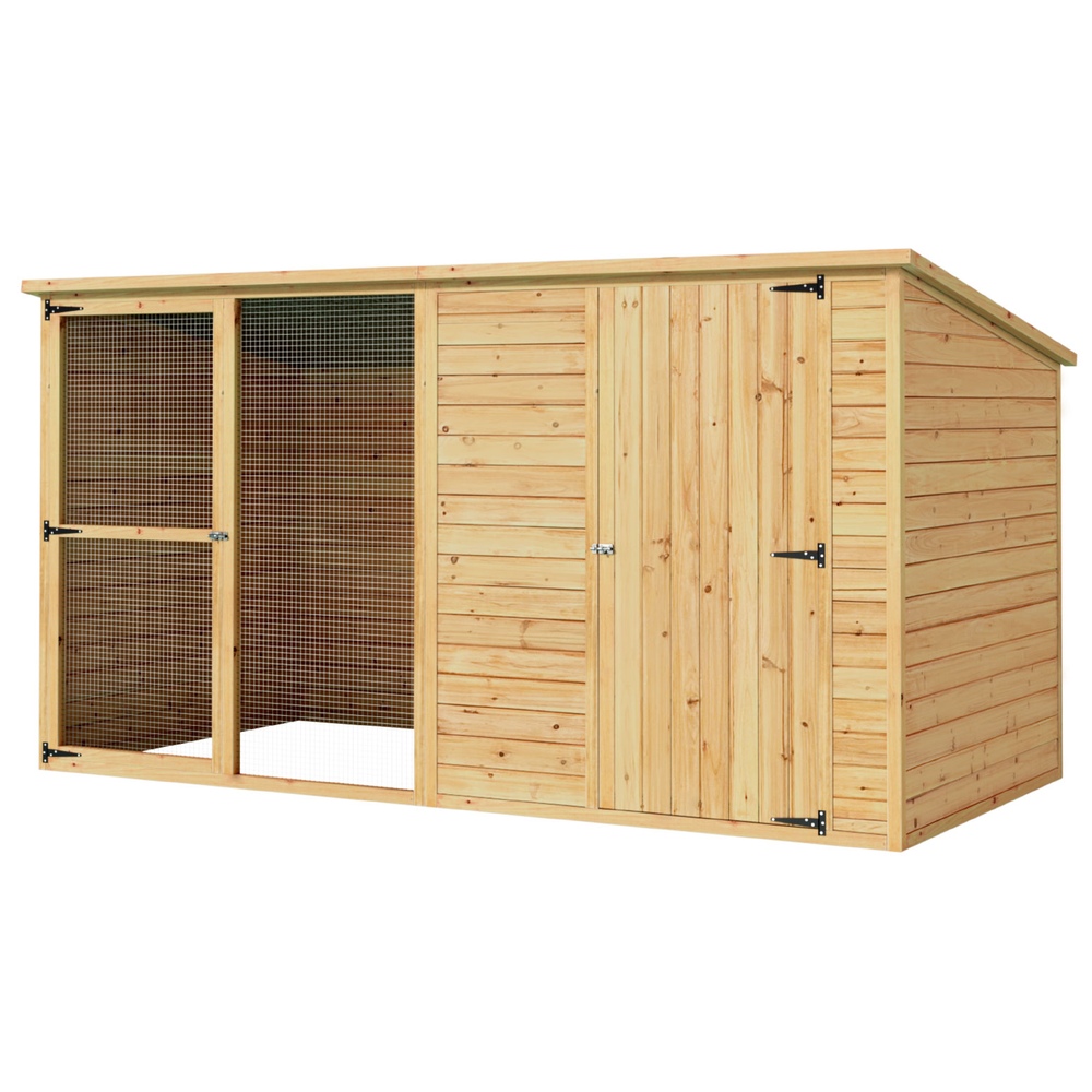 i.Pet Dog Kennel Extra Large 2.28M Wooden House Bed Outdoor Pet Puppy Cabin Log โ image 3