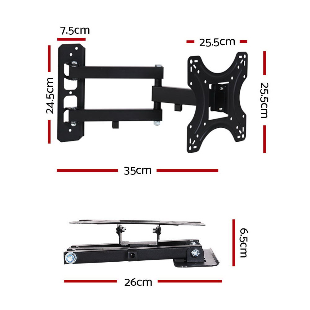 Artiss TV Wall Mount Bracket for 17"-42" LED LCD TVs Full Motion Strong Arms — image 2