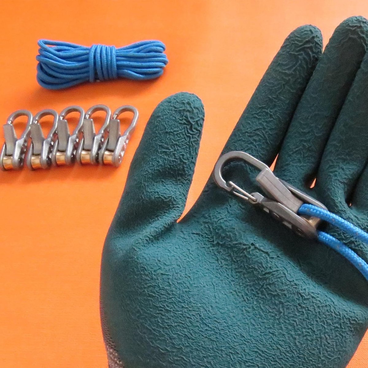 Paracord Adjusters 6-pack – With locking buckle, camping/boat — image 2