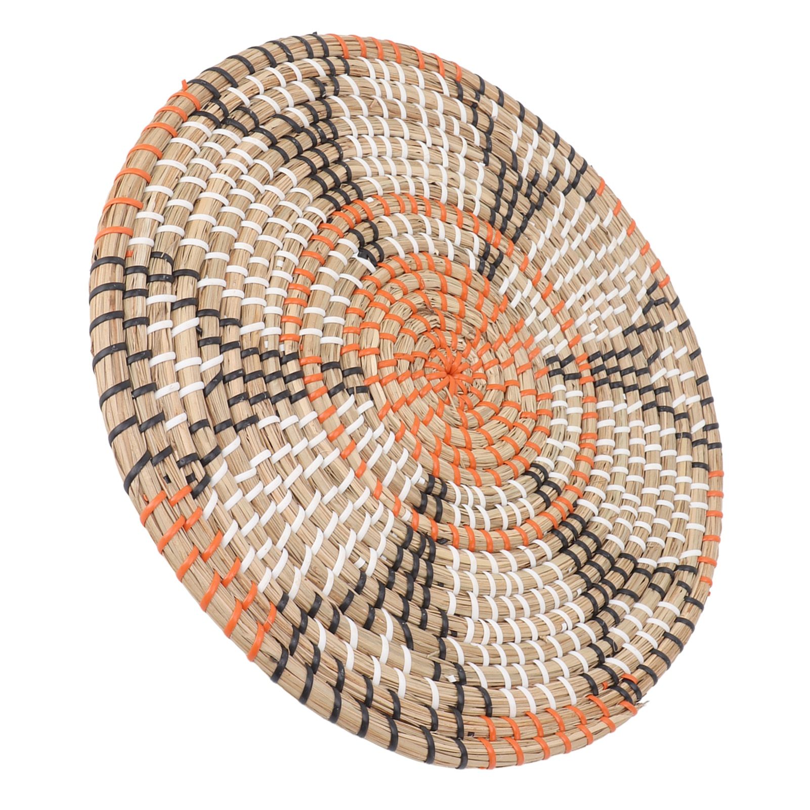 Grass Woven Placemats Nordic Style Innovative Round Placemats for Dining Table Home Decor Wall Decor 34cm/13.4in โ image 2