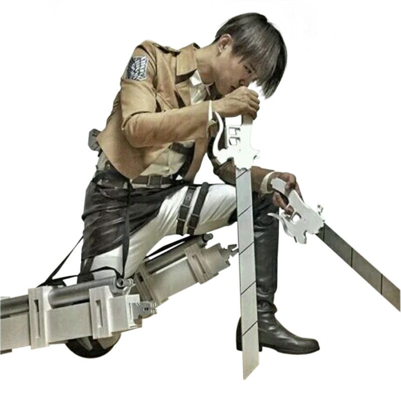 Attack on Titan Cosplay Costume Set Manjiayuan Uniform Belt group + small leather skirt Size: S; Height (cm): 155-160; Weight (kg): 45-50; Bust (cm): 82-86 — image 5