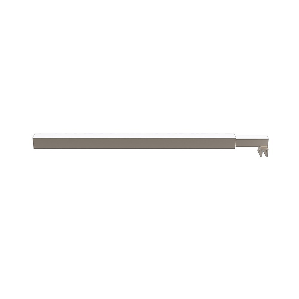 Glass Shower Screen Square Stabilising Pole in Nickel — image 3
