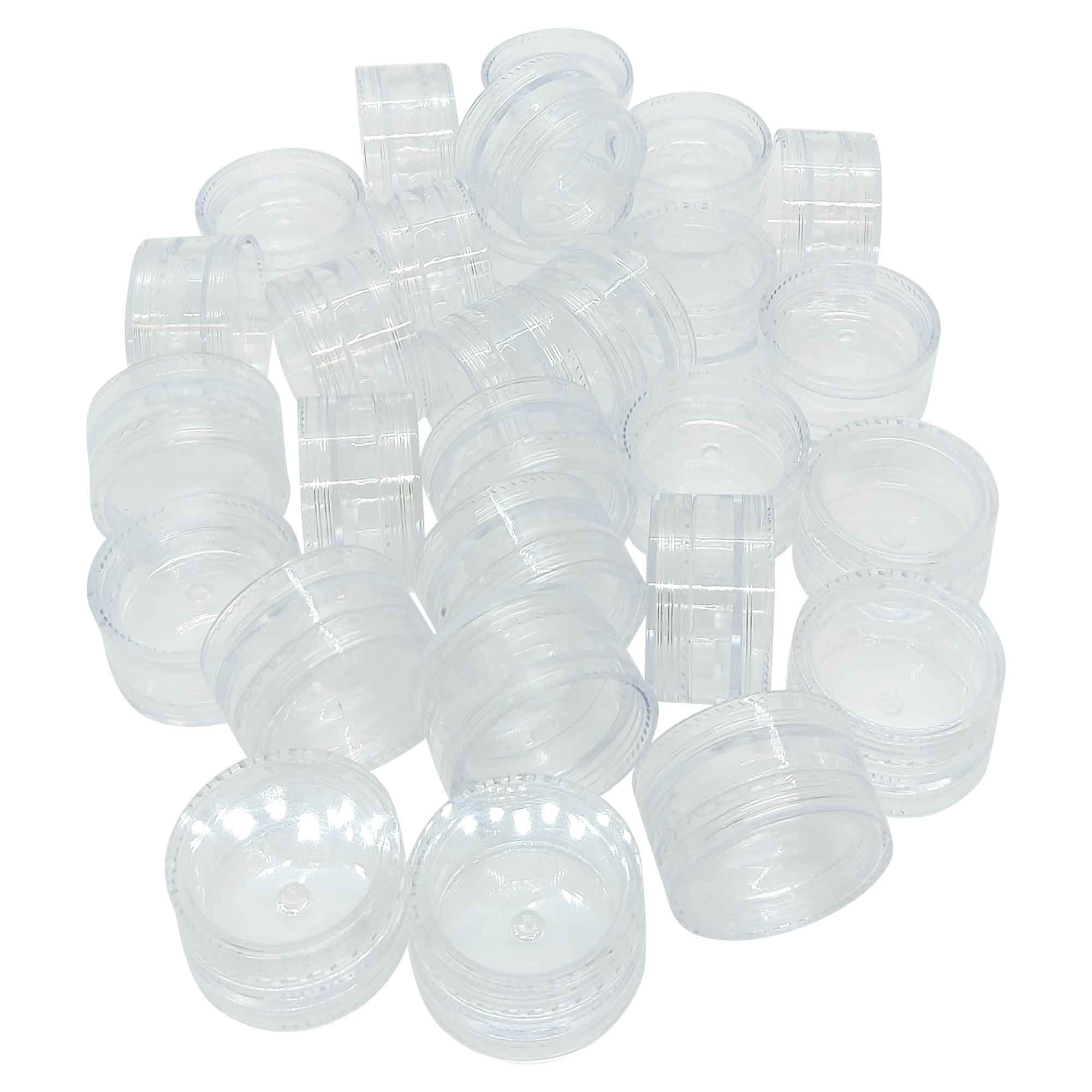 10x 3ml Lip Balm Containers Jars + Lids - Small Cosmetic Cream Sample Pot โ image 3