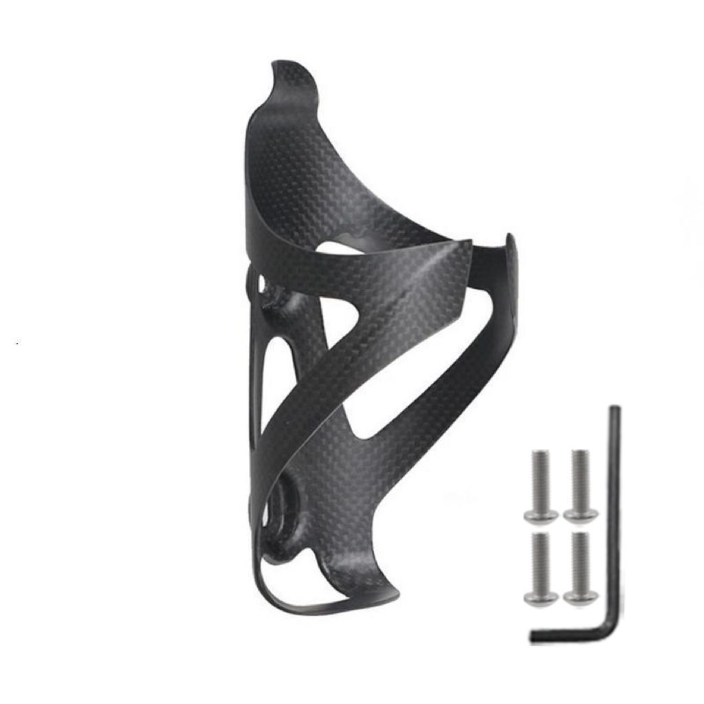 Water Bottle Cage, Matte Full Carbon Fiber Lightweight and Strong Bicycle Water Bottle Holder Bike Cages Brackets — image 2