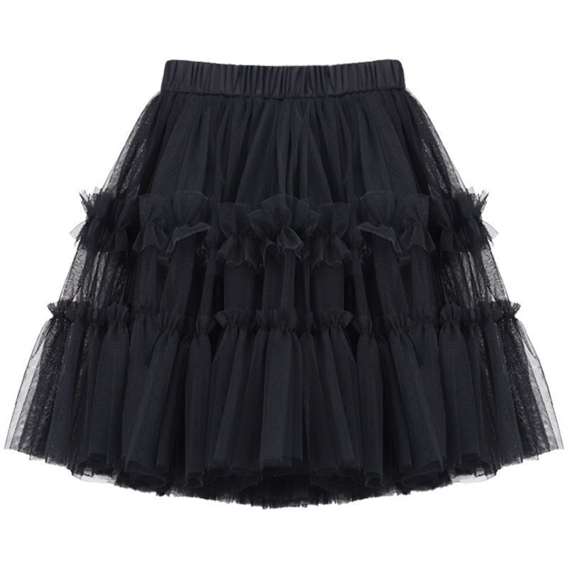 Girls Princess Skirt Polyester Ruffled Summer White 140cm — image 5