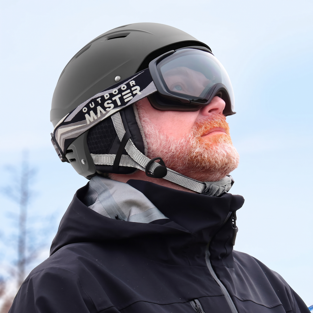 OutdoorMaster Kelvin II Ski Helmet - Snow Sport Helmet Snowboard Helmet for Men Women & Youth Grey M — image 3
