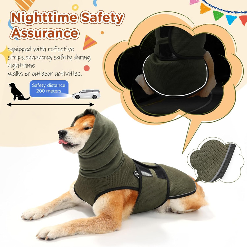 Pet Products Dog Anxiety Vest and Coat, Vet Visits and Separation - Keep Pet Calm, Dog Jacket for Thunder, Fireworks, Anti Anxiety Vest for Dogs and Cat Body — image 5
