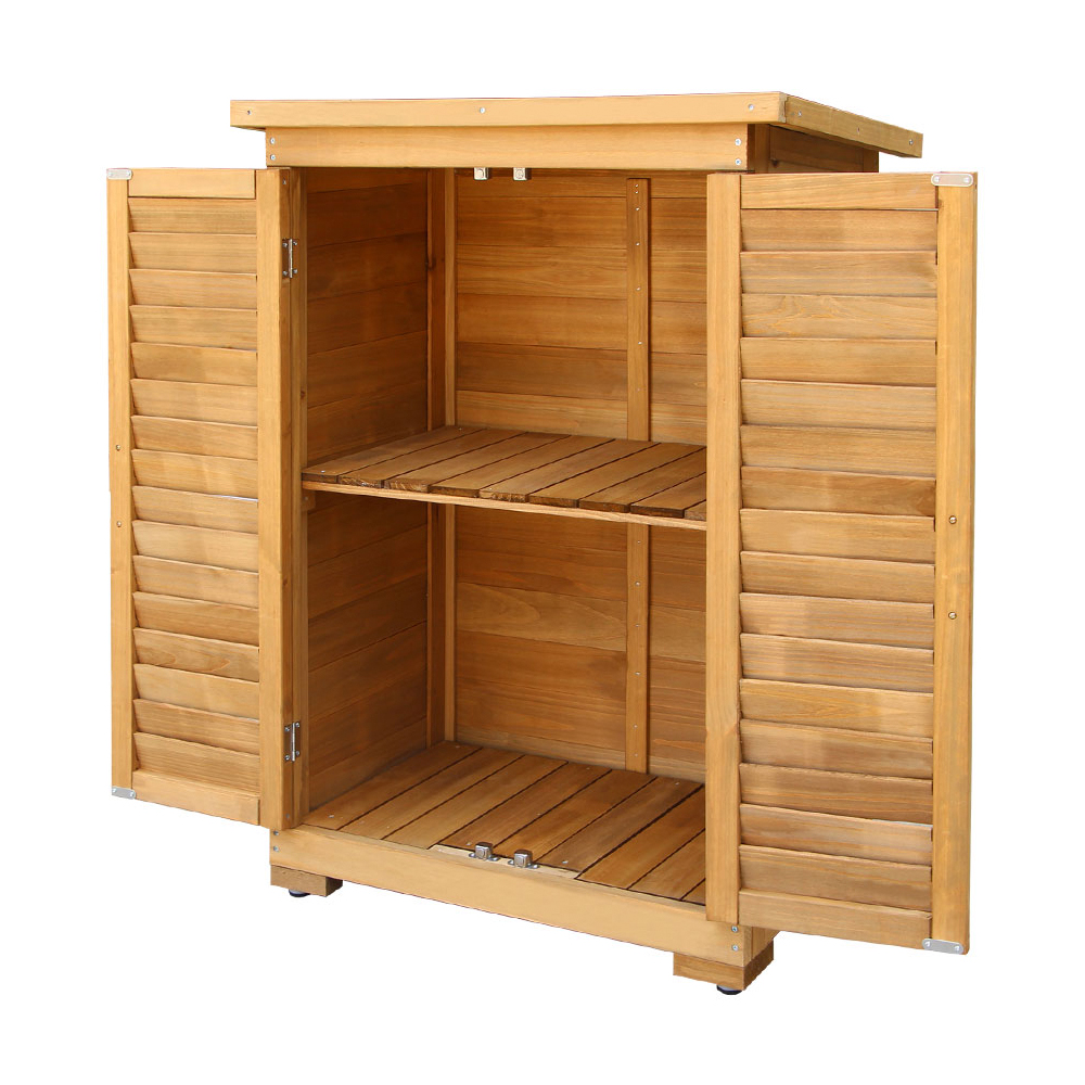 Gardeon Portable Wooden Garden Storage Cabinet โ image 3
