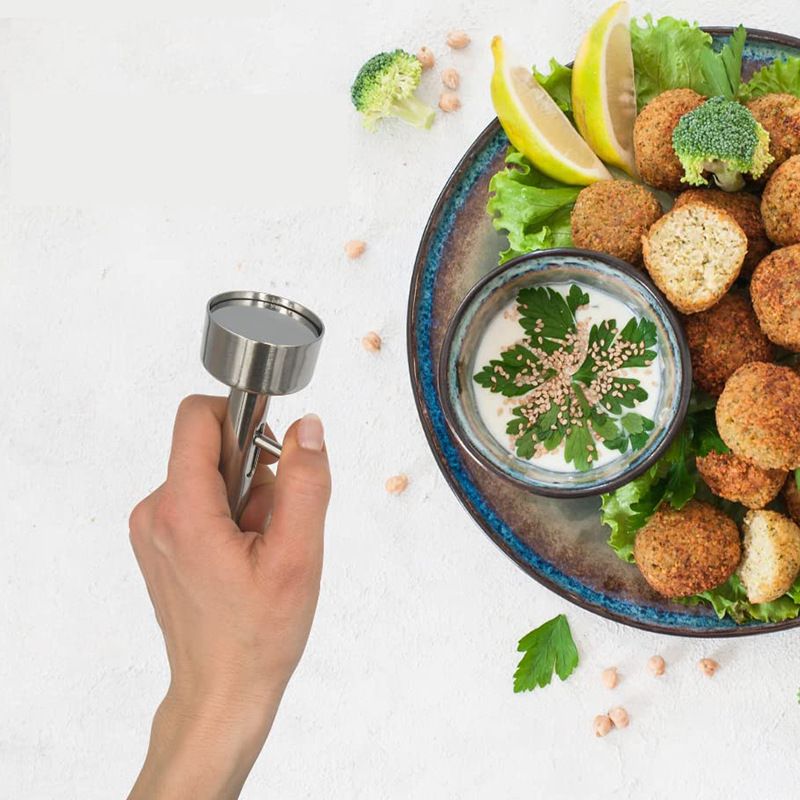 Falafel Maker Scoop Stainless Steel Small Size Falafel & Meatball Meat Ball Mold 1.6 Inch (4.1 cm) Diameter โ image 2