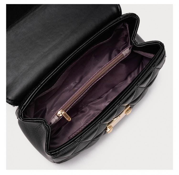 Quilted Chain Crossbody Bag for Women Classic Black Shoulder Underarm Bag Elegant Designer Style Luxury Texture Versatile Daily Handbag โ image 4