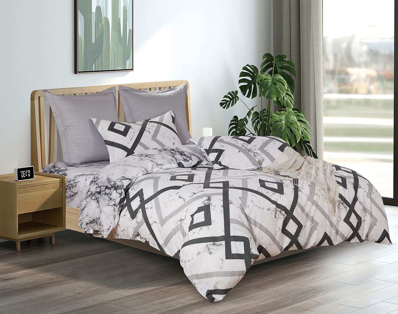 Ashwin Super King Size Quilt/Duvet Cover Set — image 2