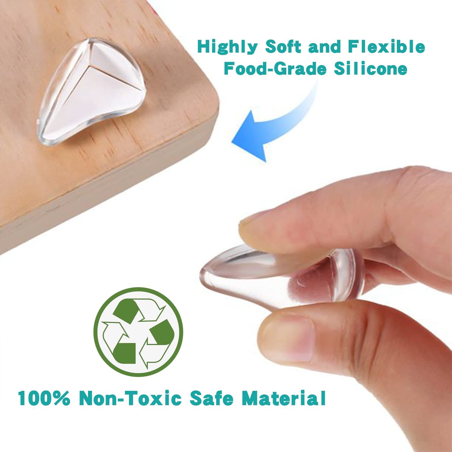 16 Pack Corner Protector for Baby, Furniture Corner Guard & Edge Safety Bumpers to Cover Sharp Furniture & Table Edges — image 3