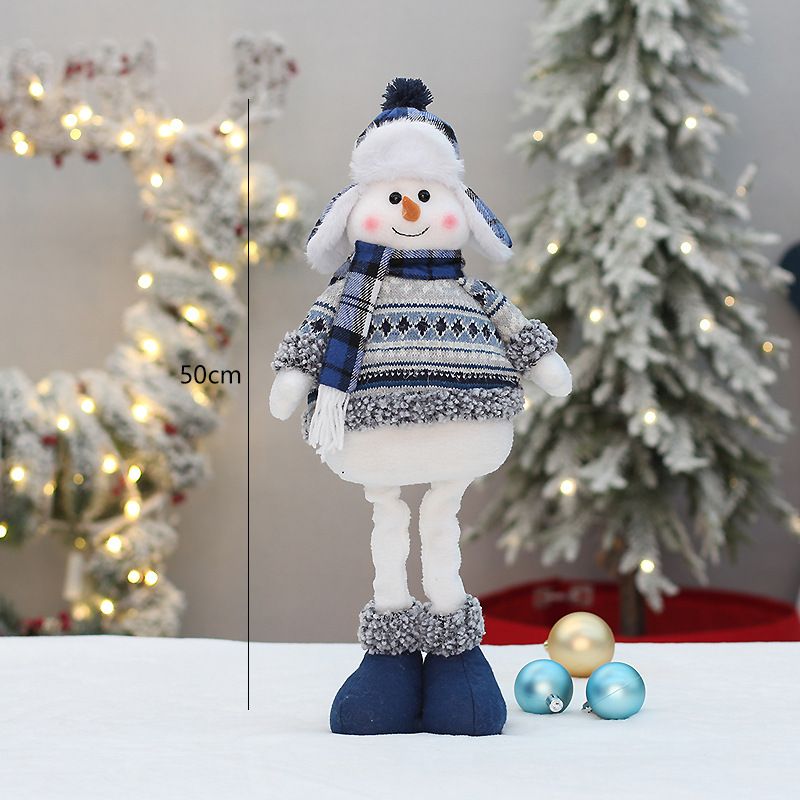 Christmas Doll Ornaments, Retractable Snowman Standing Figure Toy — image 2