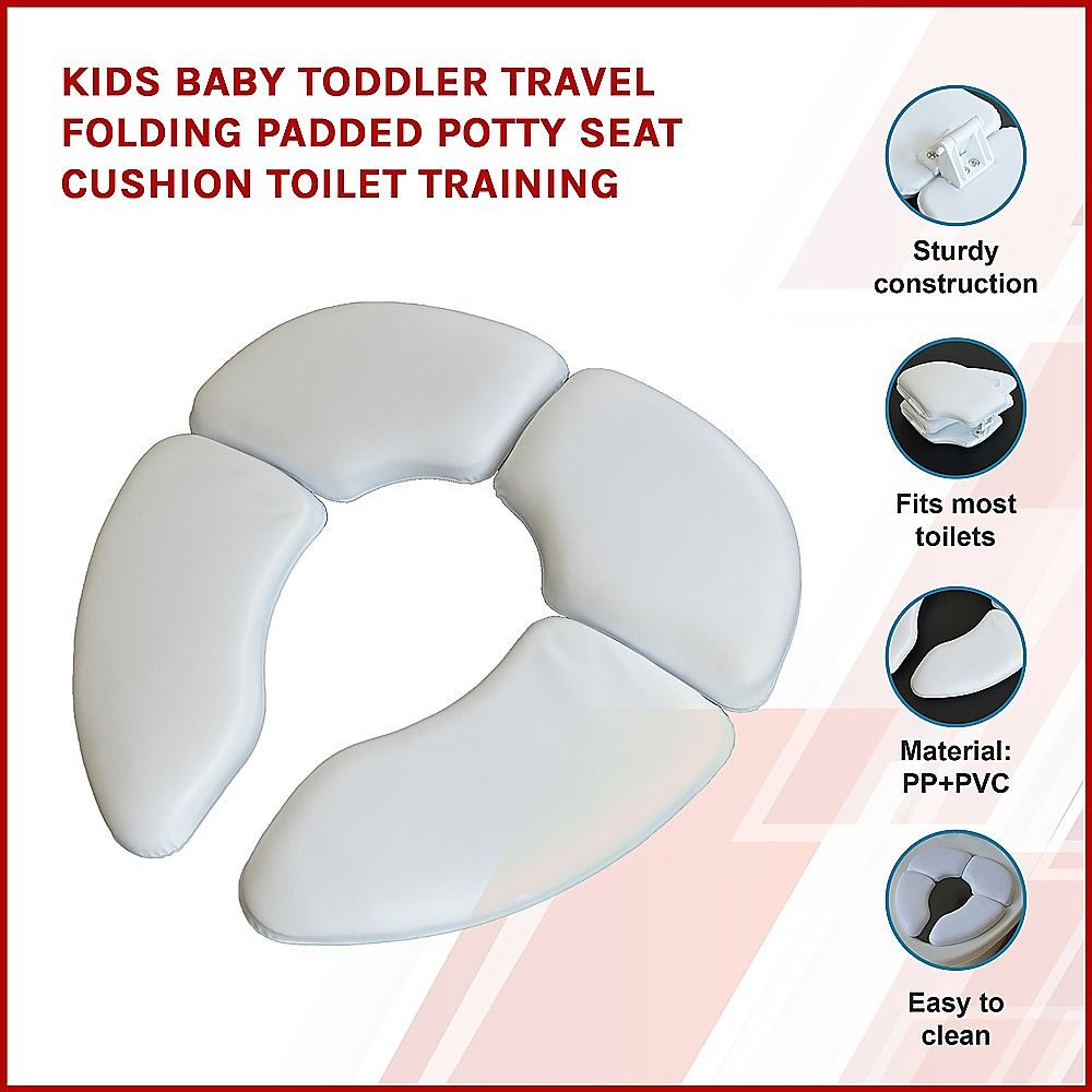 Kids Baby Toddler Travel Folding Padded Potty Seat Cushion Toilet Training โ image 3