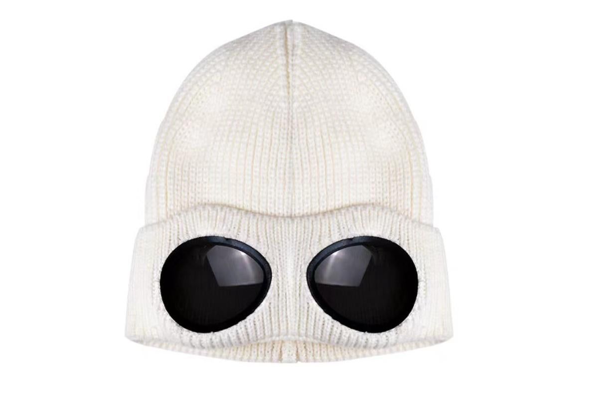 Winter Ski Hat with Goggles - Thermal Knit Beanie for Men & Women - Khaki โ image 5