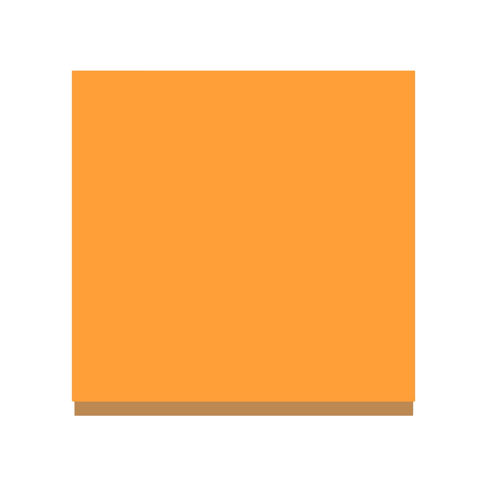 Premium 7.6 x 7.6 cm Sticky Notes Pad, Strong Adhesive Colourful Memo Pad, 100 Sheets for Office Home Reminders, Fluorescent Orange