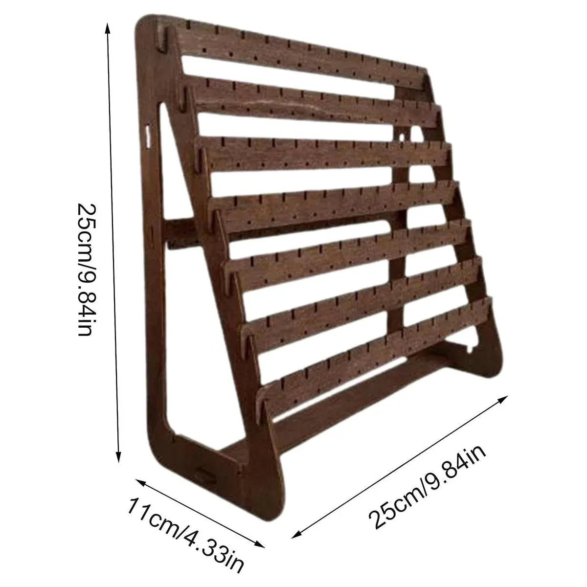 Vintage Wooden Earring Holder Jewelry Display Stand Organizer for Earrings โ image 3